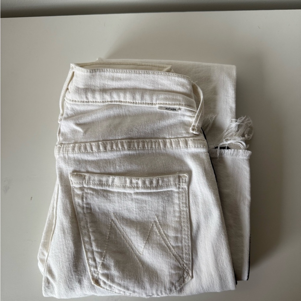 MOTHER Insider crop step-fray